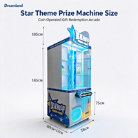 Machine à prix Dreamland Dream Star String Cut, machine de jeu commerciale pour salles de jeux avec éclairage LED néon
