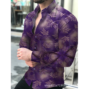 Erkek streç kırışıklık ücretsiz elbise gömlek resmi düğün balo uzun kollu Slim Fit düğme up gömlek - Product Image 2