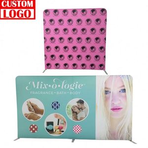 Custom Curved Tension Fabric Trade Show <b>Backdrop</b> <b>Stand</b> Display Accessories Custom Retractable Banner <b>Backdrop</b> - Product Image 1