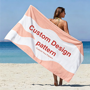 Toalla de Playa de Microfibra Personalizada Barata al por Mayor, Artículos Promocionales de Bajo Costo - Product Image 1