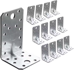 Connecteur de faisceau à angle droit robuste, support d'angle galvanisé renforcé pour palettes en bois, utilisé pour <span class=keywords><strong>le</strong></span> bois - Product Image 1
