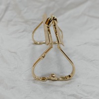 Cadre de sac à main en métal 9*3.5cm Nickel Kiss Frame Fermoir carré Matériel Sac Accessoires Cadre de sac à main
