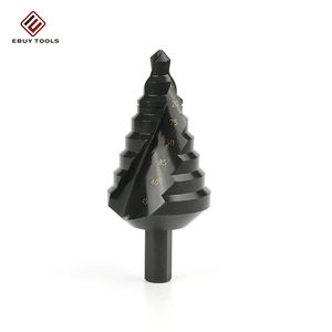 Brocas escalonadas HSS <span class=keywords><strong>de</strong></span> acero <span class=keywords><strong>de</strong></span> alta velocidad con vástago hexagonal y revestimiento negro para taladrar madera, metal y acero - Product Image 2