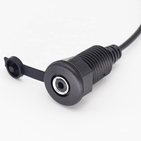 Étanche 3.5mm Jack Audio Câble Encastré Prise Filetage Verrouillage PVC Veste Stéréo Connecteur Mâle Femelle AUX pour Ordinateur De Voiture