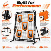 Filet d'entraînement portable pour lanceur de football américain à 5 poches, pour l'entraînement de la précision de la passe, avec logo personnalisé OEM