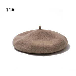 Bérets - EA134 Vente directe usine Printemps Automne Femme <span class=keywords><strong>Petit</strong></span> béret en coton et polyester Chapeau Béret pour femme Sans laine - Product Image 5