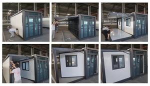 Sẵn sàng-thực hiện 120m2 sang trọng prefab ánh sáng thép biệt thự mở rộng container nhà với 2 giường cho văn phòng tập thể dục Ăn Uống & phòng tắm sử dụng - Product Image 5