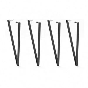 Patas de Muebles de Acero Curvado de Estilo Moderno para Comedor, Cocina, Hotel, Sala de Estar, Apartamento - Recubrimiento en Polvo, Resistentes y Duraderas - Product Image 1