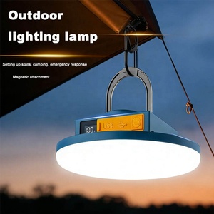 Portable <b>Rechargeable</b> LED Emergency Camping <b>Light</b> Digital Display USB Power Bank Hook Lamp for Car Repair Blackout Hiking - Product Image 4