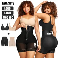Fajas Wholesale Black Lace Hooks U Neck Crotchless Big Size Full Body –  OriginalFaja