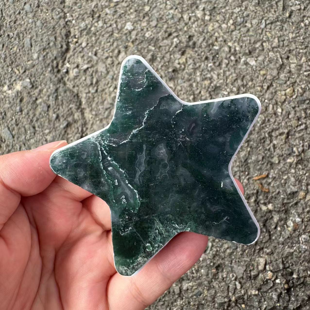 Moss Agate-star shape
