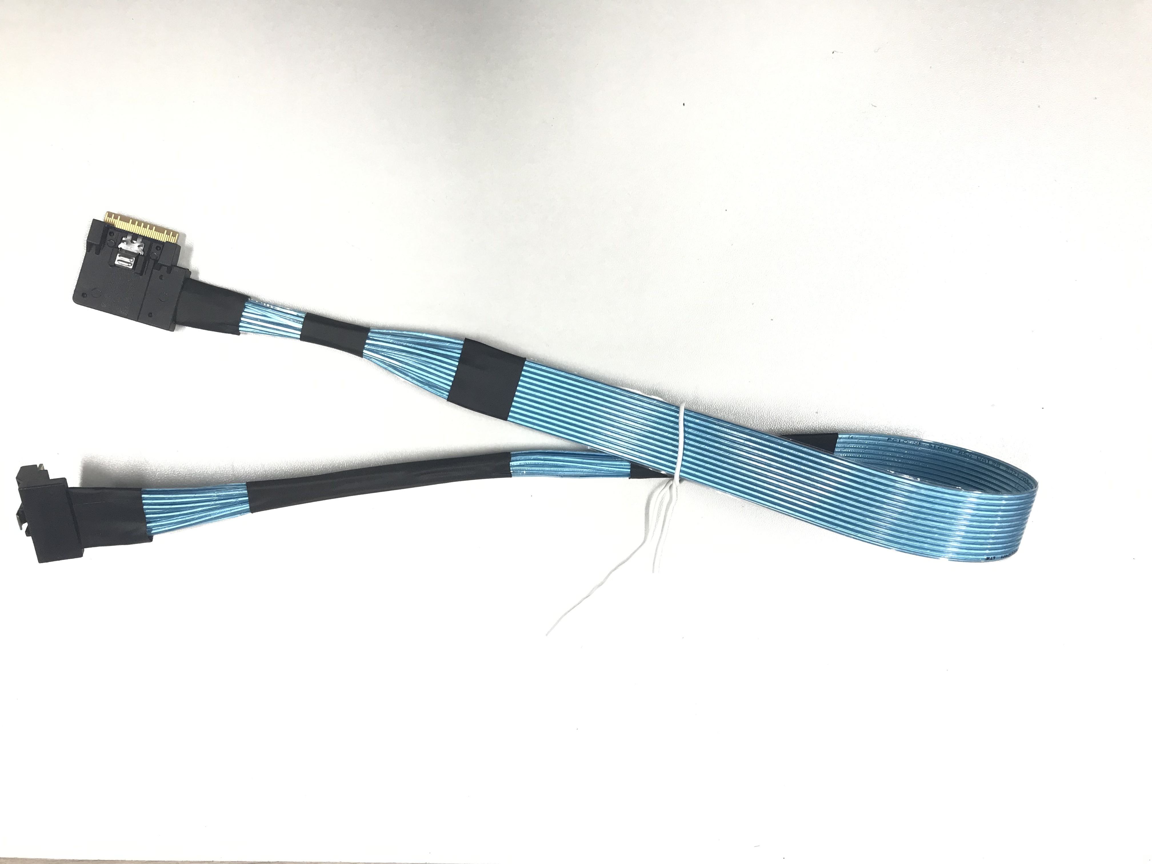 HONPNK High-Speed Server Hard Drive Conversion Cable 180 Degrees Slim SAS Cable Conversion 90 Degrees Angled Mini SAS Cable