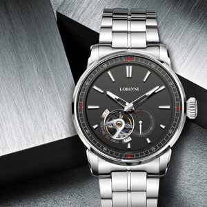 Montres automatiques mécaniques pour hommes LOBINNI de haute qualité, style designer, mouvement MIYOTA, bracelet en acier inoxydable, aiguilles - Product Image 3
