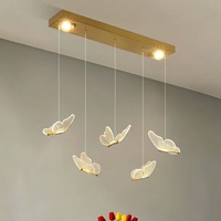 Lustre de salle à manger moderne et minimaliste de luxe léger à trois têtes LED, étanche, avec CRI 95 et design de bar unique