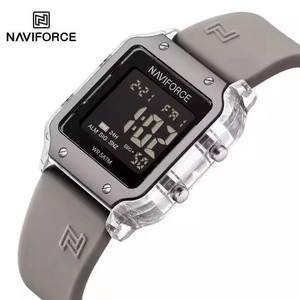 Naviforce 6105 NF6105 Fashion Multifunction Time Calendar Week Display Silicone Strap Waterproof Ladies Digital <b>Watch</b> for Women - Product Image 1