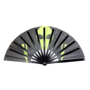 Abanico Plegable Japonés Grande para Decoración y Accesorios de Festival Alienígena - Product Image 3