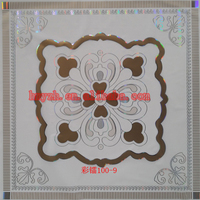 Film PVC transparent souple à motif floral, estampage à chaud, film de laminage, film PVC super clair en rouleau