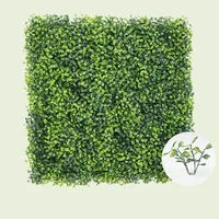 وهمية الزخرفية الاصطناعي الأخضر أوراق الشجر تحوطات سياج عشب المناظر طبيعية جدار لوحات المبارزة