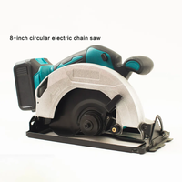 Machine à scier pour le travail du bois 20V, scie à chenilles circulaire sans fil alimentée par batterie