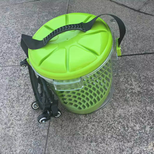 ถังพลาสติกพร้อมตาข่ายกรองทรายและฐานล้อสำหรับงานดูแลรักษารถยนต์ - Product Image 1