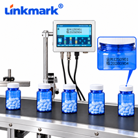 Imprimante jet d'encre automatique en ligne continue 12,7 mm TIJ pour le codage par lots sur convoyeur d'usine, impression de bouteilles