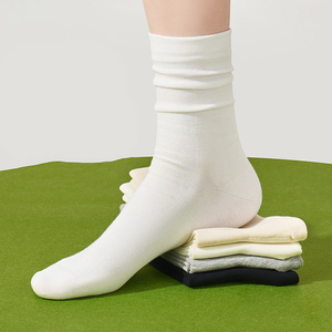 <strong>Warm</strong> Cozy Organic Hose Soft Breathable <strong>Socks</strong> for Winter Hiking Camping and Indoor Lounging - Product Image 2