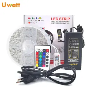 Sihirli ev WIFI 150leds 300leds 600leds SMD 5050 IP65 su geçirmez DC12V RGB LED şerit