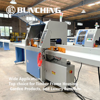 Sierra Circular CNC Digital Horizontal Automática de Alta Precisión (0.5mm), Motorizada, Corte Transversal en Ángulo de 20-160°, 8.3kW, Pantalla Táctil