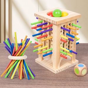 New Design Classic <b>Table</b> Brain Teaser Toy Montessori <b>Board</b> Wooden Sticks Dice <b>Game</b> <b>for</b> Kids 4-6 - Product Image 4
