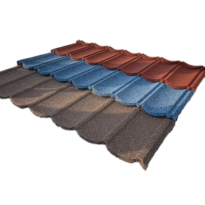 Tuiles de toiture modernes à faible coût d'entretien, de qualité supérieure, colorées, en métal revêtu de <span class=keywords><strong>pierre</strong></span> pour immeuble de bureaux - Product Image 1