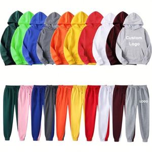 Fashion Baggy Hoodie and <b>Jogger</b> <b>Set</b> Jogging Blank Casual Sports French Terry Boxy Hoodie Heavyweight and Pants <b>Set</b> for Men - Product Image 1