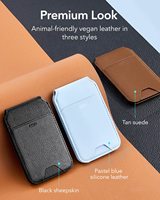 Casing iPhone Kulit PU Magnetik Laris Manis dengan Kantong Kartu Kredit Desain Fashion Tebal 10mm