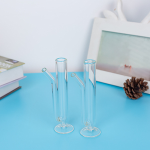 Personnalisé Livré avec une tasse de paille intégrée double tube <span class=keywords><strong>mini</strong></span> tasse à pied bas - Product Image 6
