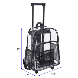 <span class=keywords><strong>Mochila</strong></span> de PVC transparente rodante de seguridad resistente al frío <span class=keywords><strong>con</strong></span> <span class=keywords><strong>ruedas</strong></span> <span class=keywords><strong>mochila</strong></span> transparente - Product Image 6