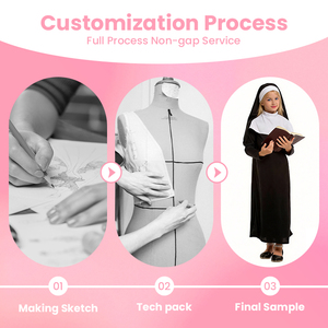 Set Costume da <span class=keywords><strong>Suora</strong></span> Premium Certificato BSCI ISO per Feste a Tema e Rievocazioni Storiche, Direttamente dal Produttore - Product Image 2