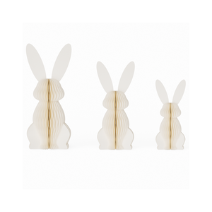 Adorno de Conejo de Pascua 3D de Papel, Formas de Conejo de Panal, Centro de Mesa de Primavera, Decoración Festiva <span class=keywords><strong>para</strong></span> Mesa, Regalo Ecológico al por Mayor - Product Image 1