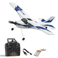 Avion RC électrique en mousse à trois canaux Oulans Cessna à voilure fixe pour débutants - Utilisation intérieure