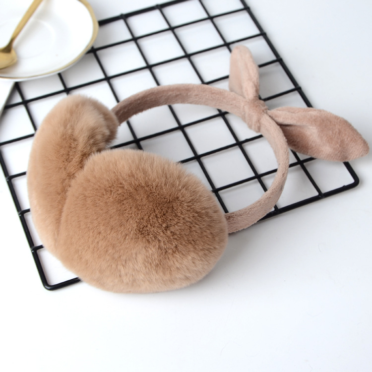 Superior Quality Fancy Rex Rabbit Fur Earmuffs Winter Fashion Earmuff