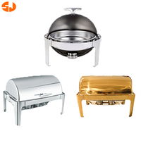 Prix d'usine 6L 9L chauffe-plats en or pour la restauration chauffe-plats pour buffet moins cher