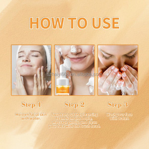 Producto viral Tumeric Kojic Face Wash Anti Acne Oil Control Pore Shrinking Anti Black Head Limpiador <span class=keywords><strong>facial</strong></span> de espuma rápida - Product Image 5