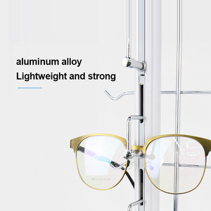Rak <span class=keywords><strong>Display</strong></span> dinding kacamata aluminium, rak tampilan kacamata dengan LOC A B <span class=keywords><strong>C</strong></span> seri 9/12/14/16/18/20 pasang - Product Image 6