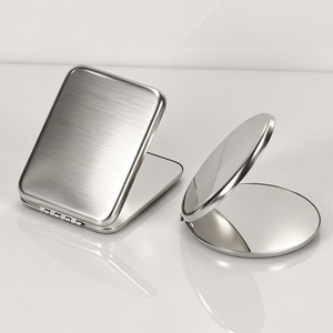 Private Label Luxury Folding Double-sided <b>Vanity</b> Mirror Stainless Steel HD Minimalist Design Durable with Custom Shapes for Gift - Product Image 2
