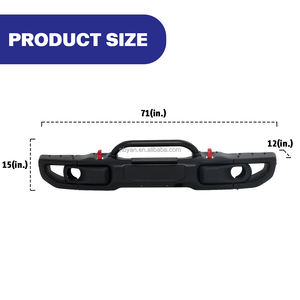 Parachoques Delantero de Aluminio de Alta Resistencia para <span class=keywords><strong>Jeep</strong></span> Wrangler JL <span class=keywords><strong>Rubicon</strong></span> 10.º Aniversario 2018-2025, Sin Orificios para Sensores - Product Image 2