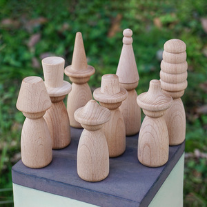 Set de Muñecos de Madera de Haya sin Acabado para Esculpir, de 3 a 6 Años, DIY, Formas de Madera, Arte, Manualidades, Juguete Educativo, Unisex - Product Image 5
