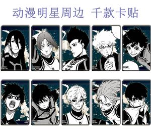 60 styles, 10 pièces/ensemble, autocollants d'anime Crystal Blue Lock <span class=keywords><strong>Bocchi</strong></span> <span class=keywords><strong>the</strong></span> <span class=keywords><strong>Rock</strong></span> Bungo Stray Dogs pour cartes de crédit, de débit, d'identité, de bus, artisanat sur papier - Product Image 2
