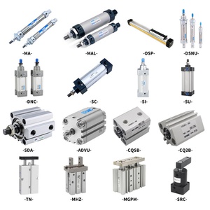 Vérins pneumatiques à piston d'air, double compact, rotatifs, 50mm 100mm 200mm 500mm 1000mm 2000mm, mini, course réglable, économique, spécial - Product Image 1