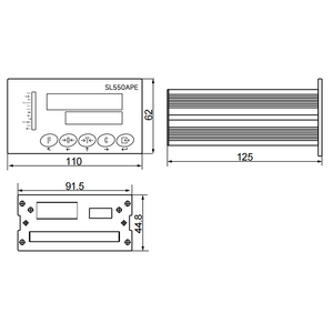 Controlador de Señales SL550APE con Pantalla LED de Doble Línea, Comunicación RS485, Construcción de Aluminio para Uso Industrial SL550APE S - Product Image 5