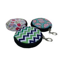Pabrik Kustom Daur Ulang Murah Dompet Koin Kecil Neoprene Lucu Dompet Koin Pemegang Perubahan dengan Ritsleting untuk Wanita Pria Anak-anak