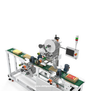 SKILT Étiqueteuse auto-adhésive automatique à deux côtés Étiqueteuse latérale supérieure et inférieure avec imprimante Papier Emballage en bois - Product Image 3