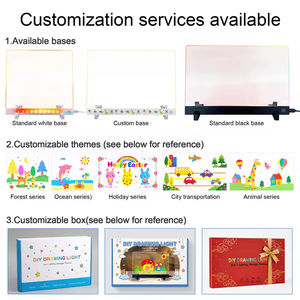 Tableau d'écriture lumineux créatif en acrylique LED – Cadeau de fête magique pour enfants – Tableau de <span class=keywords><strong>dessin</strong></span> LED pour enfants - Product Image 4